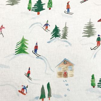 Canvas - Skiërs in sneeuw