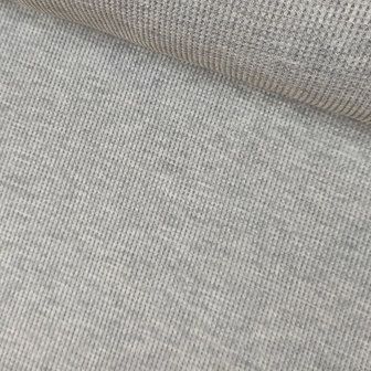 Sweater - Wafelrooster lichtgrijs mele
