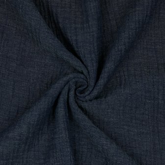 Tetradoek - Melange marineblauw