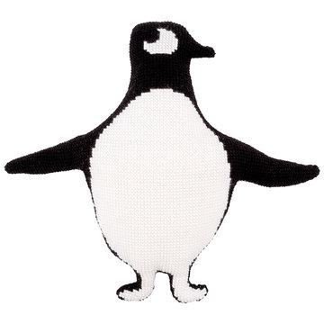 Kruissteekkussen kit - Eva Mouton pinguin