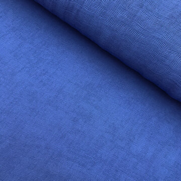 Viscose - Plisse ribbel royal blue