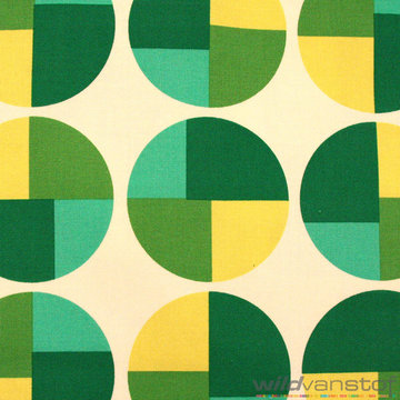 Canvas - Grote bollen groen en geel