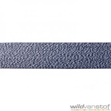 Donkerblauw-grijs melange elastiek