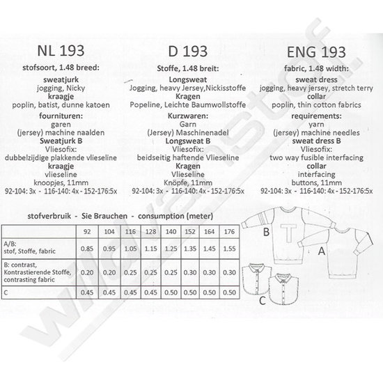 Abacadabra - Sweatjurk en kraagje 193-2