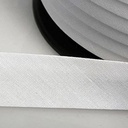 Biais polyester katoen 20mm - Wit -2