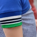 Boord strepen - Groen, wit, blauw (1,20m)-2