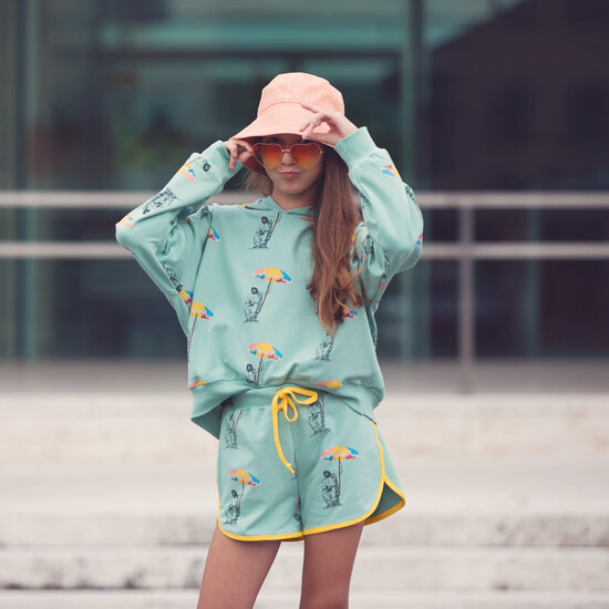 Boordstof - Playtime granite green-3