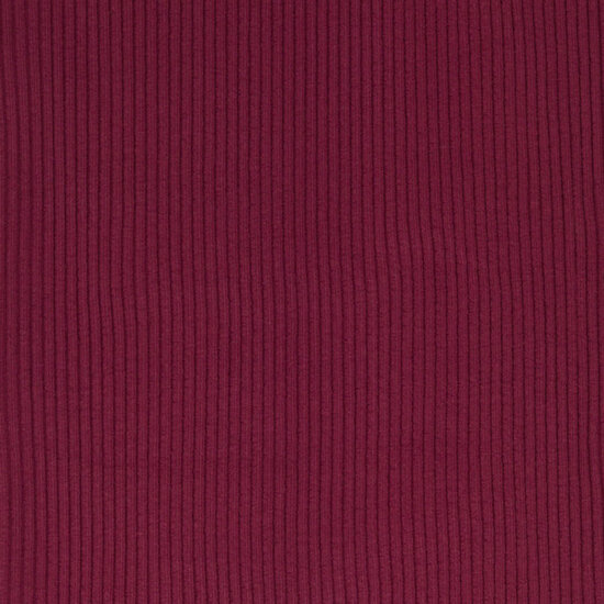 Boordstof - Rib donkerfuchsia 639-3