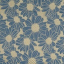 Broderie - Opengewerkt grote bloemen blauw-2