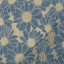 Broderie - Opengewerkt grote bloemen blauw-3