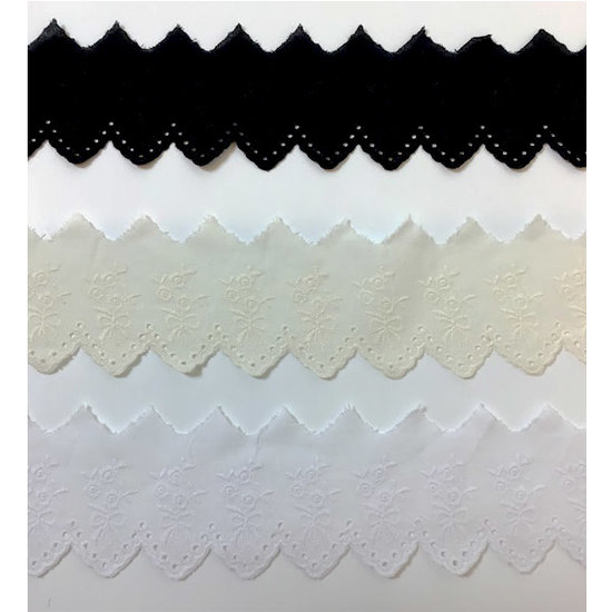 Broderie anglaise 54 mm - Bloemenstrikslinger-2