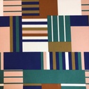 Canvas - Geometric piano roze groen-2