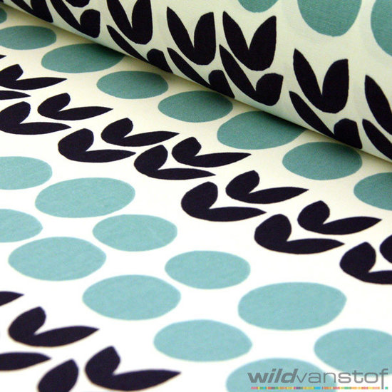 Canvas - Grote bloem bol blauw-2