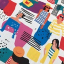 Canvas - Madammen met kleurrijke hoeden-3