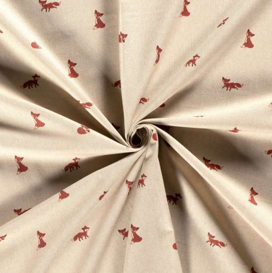 Canvas - Mini vos op beige-2