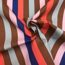 Canvas - Strepen cameloranjeblauw-2