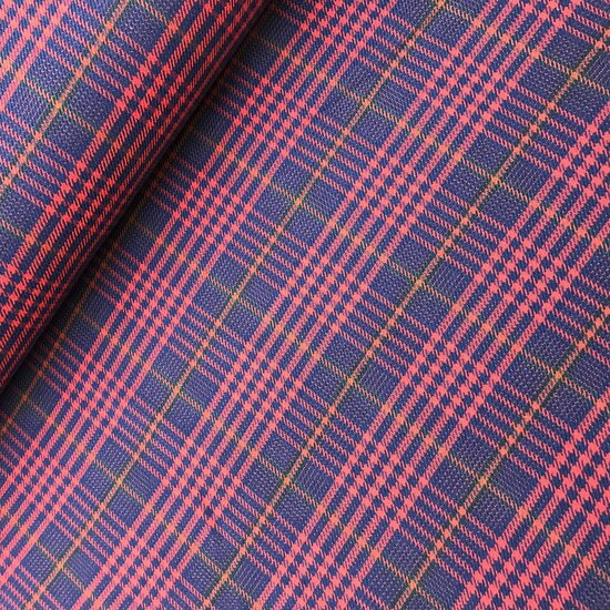 Damesstof - Carreaux comme ca paars rood-2