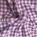 Double gauze - Paarse vichy-2