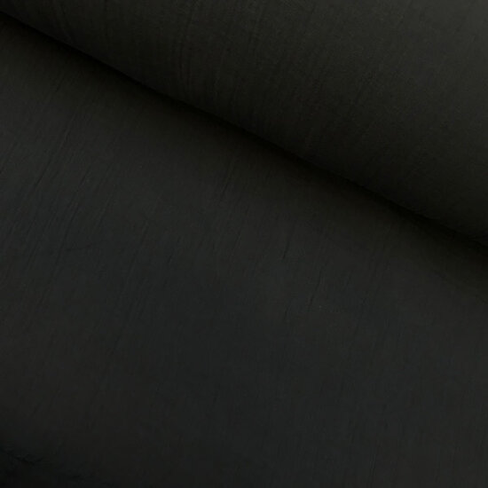 Double gauze 280 cm - Zwart-2