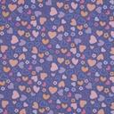 Flanel - hartjes op paars-2