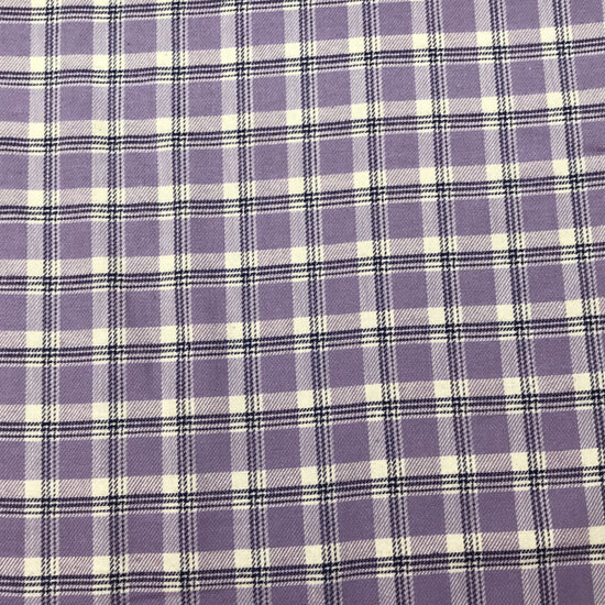 Flanel - Ruiten lila donkerblauw-2