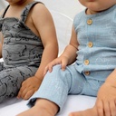 French terry - Hippos  grey melange-2