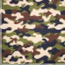 French terry - Pixel print groene tinten-2