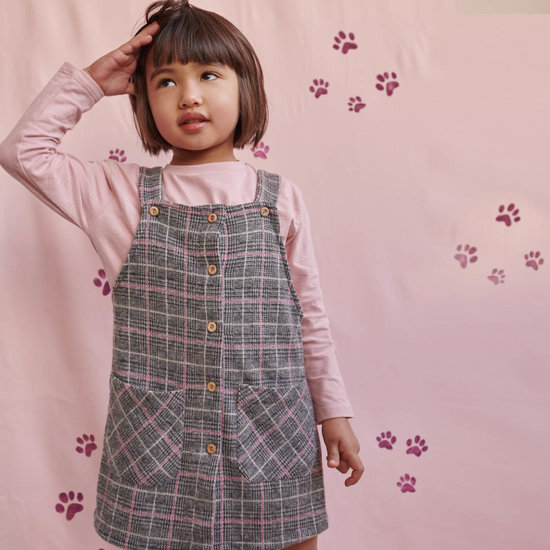 Gebreid - Prince de galle roze raster-2