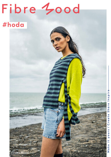 Gebreid - Strepen groen blauw fibremood-4