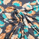 Gebreid - Waaierbloem bruin op paars-2