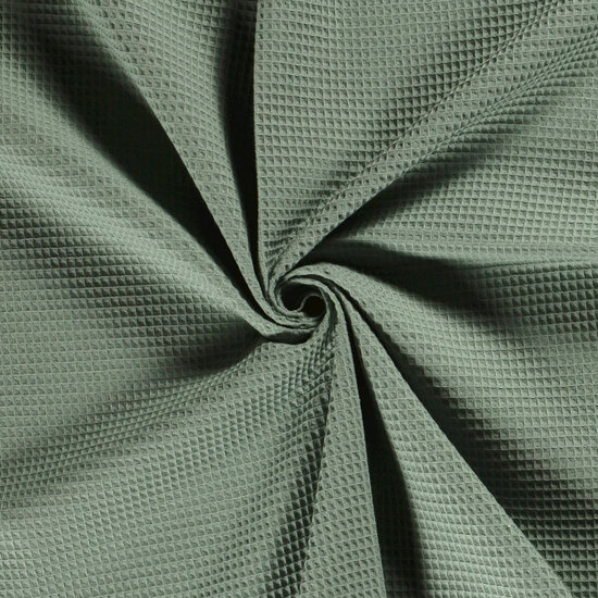 Gewafeld katoen 2 - Eucalyptus 22-2
