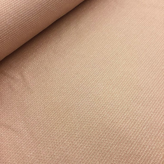 Geweven - Lichtroze met lurex zilverdraad-2