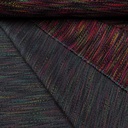 Jacquard - Geweven fuchsia zwart lijnen-3