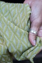 Jacquard tricot - Lime green triangle-2