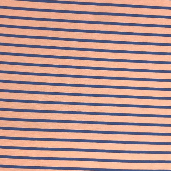 Jersey - Bretoense strepen blush indigo-2