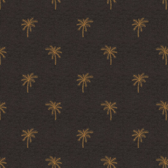 Jersey - Fijne palmboom op gemeleerd donkergrijs-2