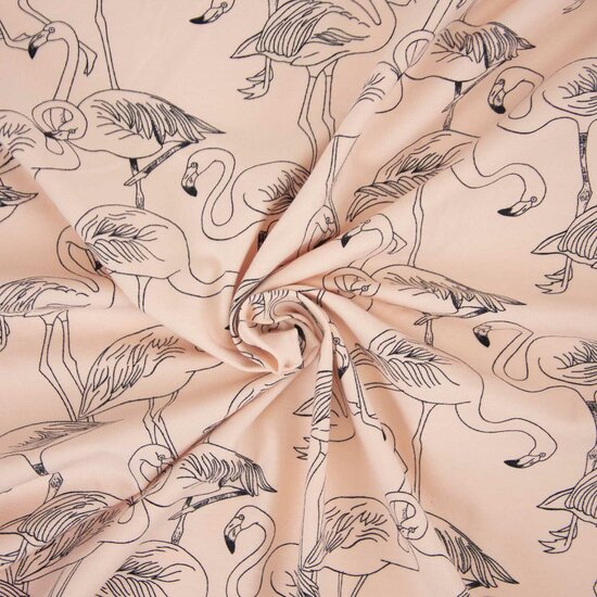 Jersey - Flamingo op zachtkoraal-2