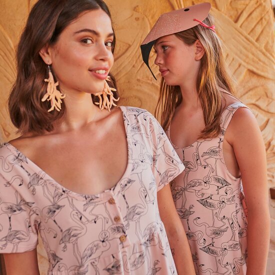 Jersey - Flamingo op zachtkoraal-3