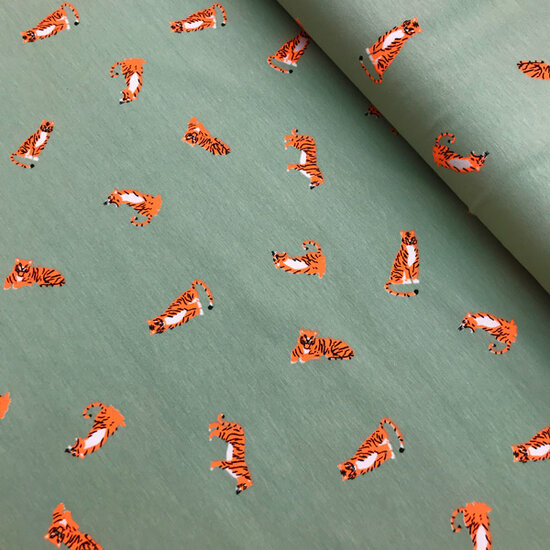 Jersey - Fluo oranje tijger op munt-2