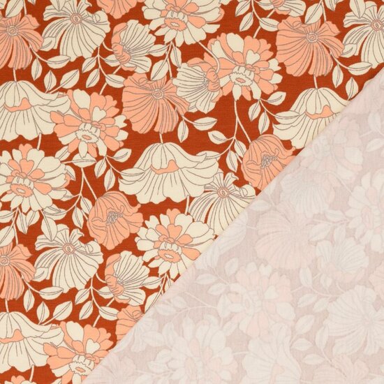 Jersey - Muurbloempje mariette roest-3