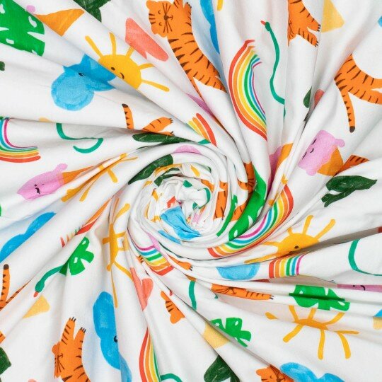 Jersey - Regenboog zon en dieren-2