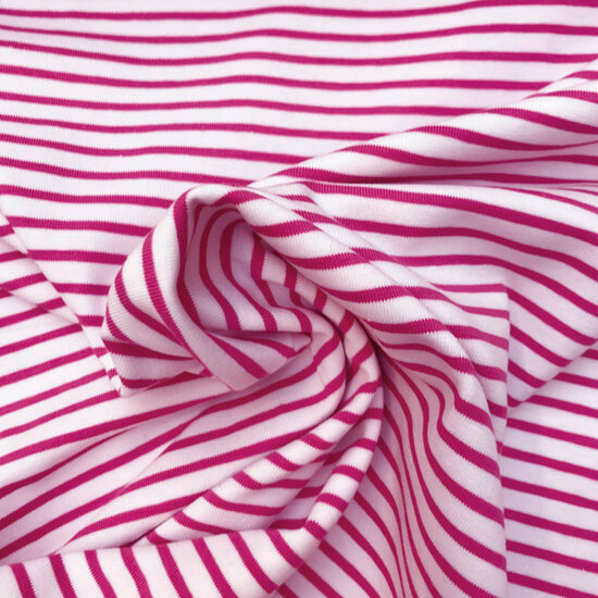 Jersey - Stripes sea fuchsia-2