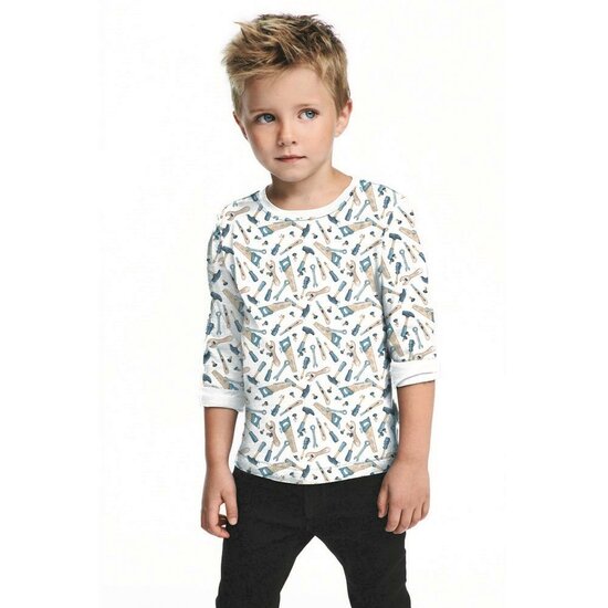 Jersey - Werktools op marineblauw-2