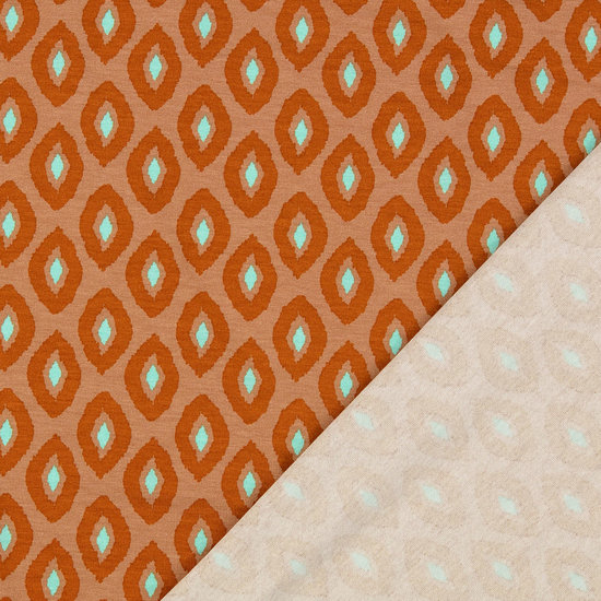 Jersey - Zomer ruitje op zachtbruin-2