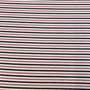 Jersey - Zwart en roze streepje 4mm-2