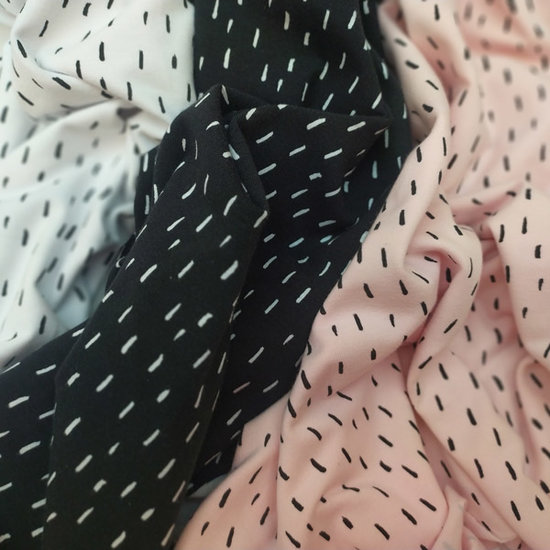 Jersey - Zwart met witte neerslag-2