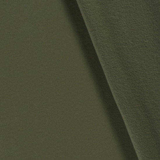 Joggingstof - Donkergrijsgroen 126-2