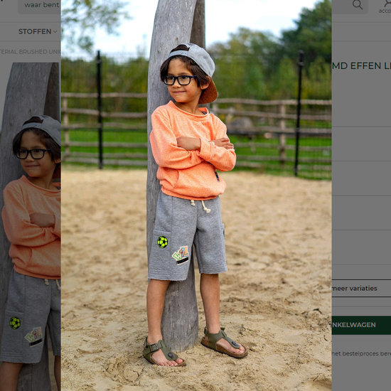 Joggingstof mêlé - lichtgrijs 63-3