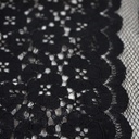 Kant - Zwart met bloemen LMV-2