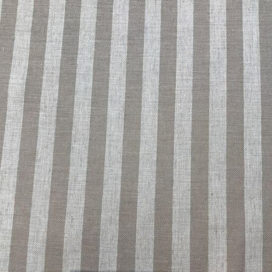 Katoen  - Strepen zand beige 18mm-2